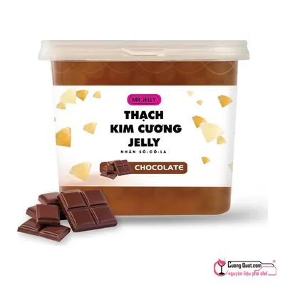 Mr Jelly Thạch Kim Cương Nhân Sô Cô La 2.1kg, Hộp 2.1kg, thùng 6