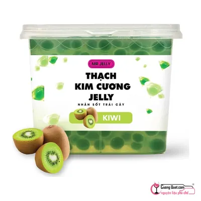 Mr Jelly Thạch Kim Cương Nhân Vị Kiwi 2.1kg, Hộp 2.1kg, thùng 6