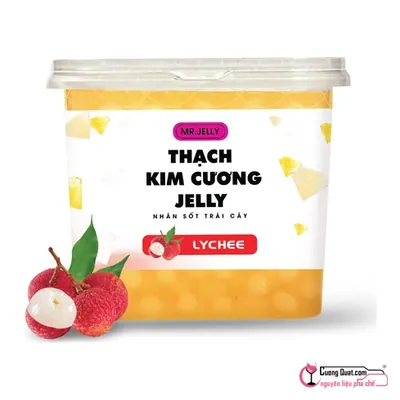 Mr Jelly Thạch Kim Cương Nhân Vị Vải 2.1kg, Hộp 2.1kg, thùng 6