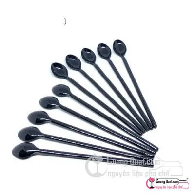 Muỗng Rico Đen Gói 10 cái, Gói