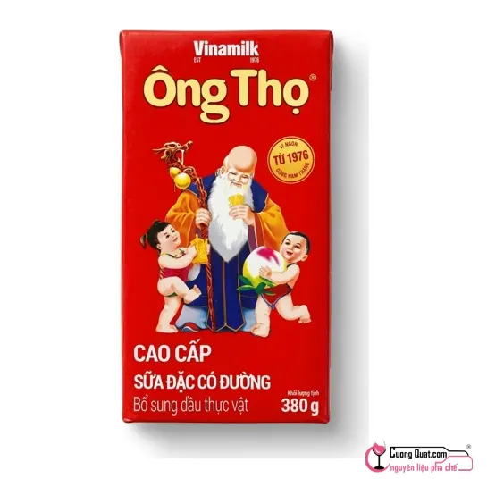 Ông Thọ Hộp Giấy Đỏ Sữa Đặc 380g