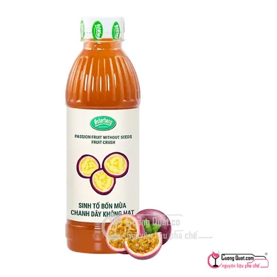 Osterberg Sinh Tố (Không Hạt) Chanh Dây 1L, Chai 1L, thùng 12