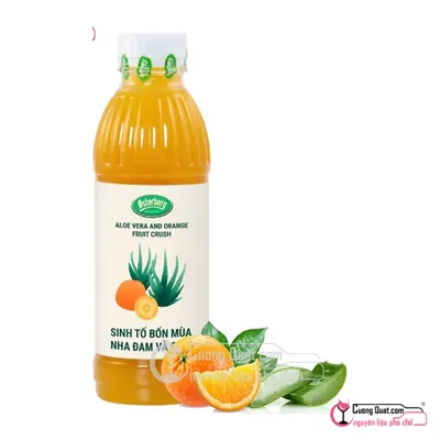 Osterberg Sinh Tố Nha Đam Cam 1L, Chai 1L, thùng 12