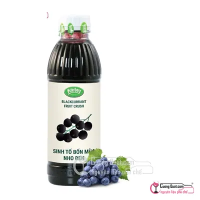 Osterberg Sinh Tố Nho Đen 1L, Chai 1L, thùng 12