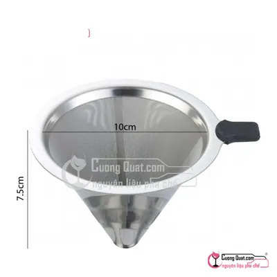 Phiểu Lọc Trà Inox 1L Thép 304 10cm, Cái 1L