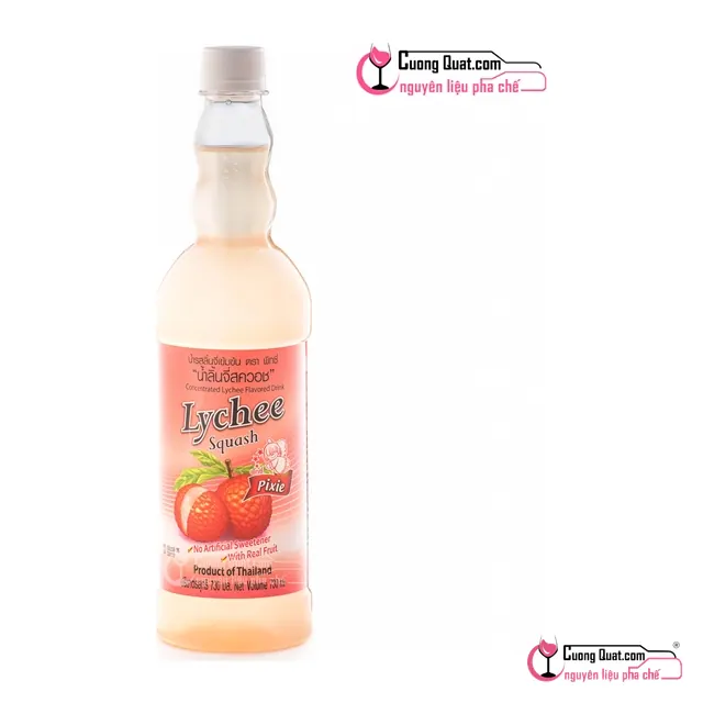 Pixie Siro Vải 730ml, Chai 730ml, thùng 12