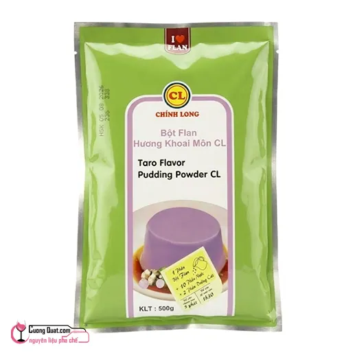 Pudding Khoai Môn Chính Long 500g, Gói 500g, thùng 12