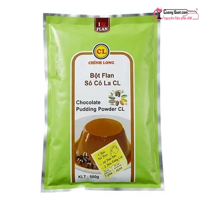Pudding Sô Cô La Chính Long 500g, Gói 500g, thùng 12
