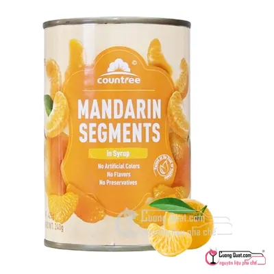 Quýt Ngâm Countree 425g, Lon 425g, thùng 12