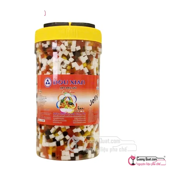 Rau Câu Hạt 5 Màu Douxian 2.5kg, Hủ 2.5kg, thùng 6