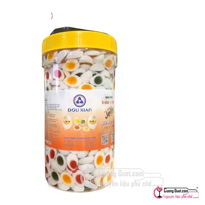 Rau Câu Trứng 4 Màu Douxian 2.5kg, Hủ 2.5kg, thùng 6