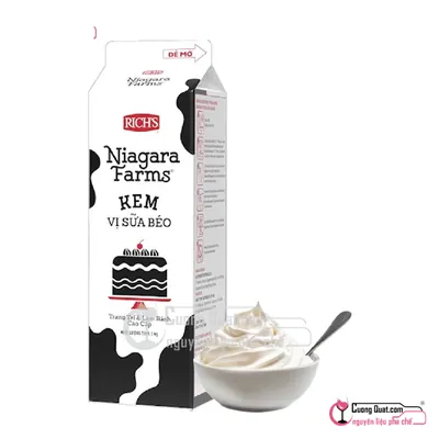Richs Kem Niagara Farm 1kg, Hộp 1kg, thùng 12