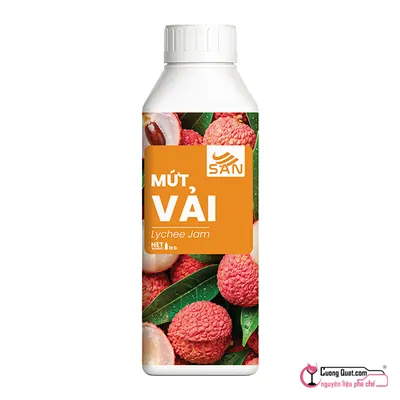 San Mứt Vải 1kg, Chai 1kg, thùng 12