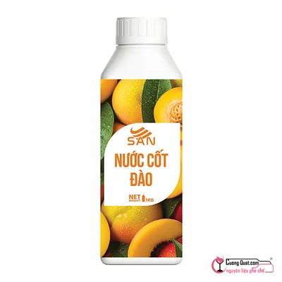 San Nước Cốt Đào 1kg, Chai 1kg, thùng 12