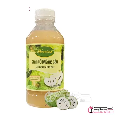 Sinh Tố Berrino Mãng Cầu 1L, Chai 1L, thùng 12