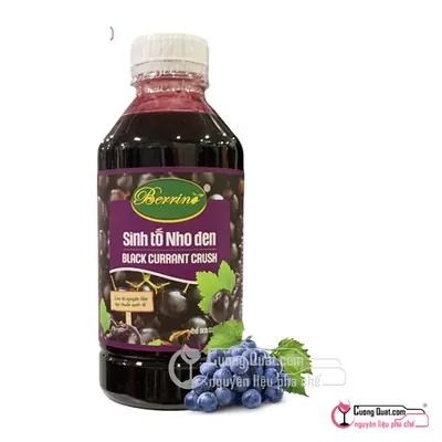 Sinh Tố Berrino Nho Đen 1L, Chai 1L, thùng 12