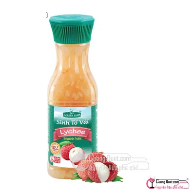 Sinh Tố GDF Vải 1L, Chai 1L, thùng 12
