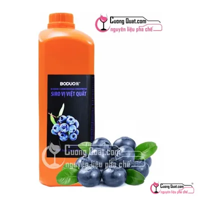 Siro Boduo Việt Quất 2L, Chai 2L, thùng 8