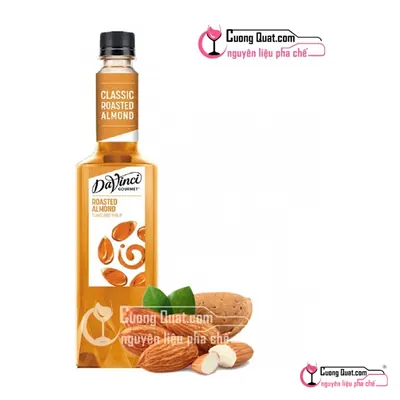 Siro Davinci Hạnh Nhân Rang 750ml, Chai 750ml, thùng 12
