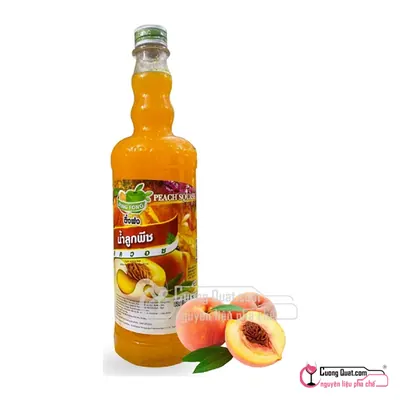 Siro Dingfong Đào 760ml, Chai 760ml, thùng 12