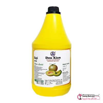 Siro Dưa Lưới Douxian 2.5kg, Chai 2.5kg, thùng 6