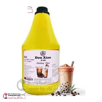 Siro Đường Đen Douxian 2.5kg, Chai 2.5kg, thùng 6
