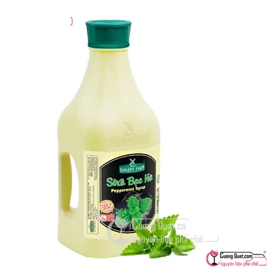Siro GDF Bạc Hà 2L, Chai 2L, thùng 6