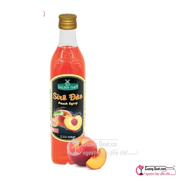 Siro GDF Đào 520ml, Chai 520ml, thùng 12