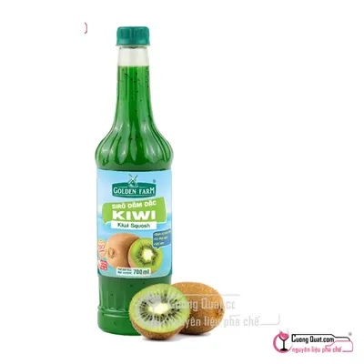 Siro GDF Kiwi Đậm Đặc 700ml, Chai 700ml, thùng 12
