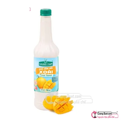 Siro GDF Xoài Đậm Đặc 700ml, Chai 700ml, thùng 12