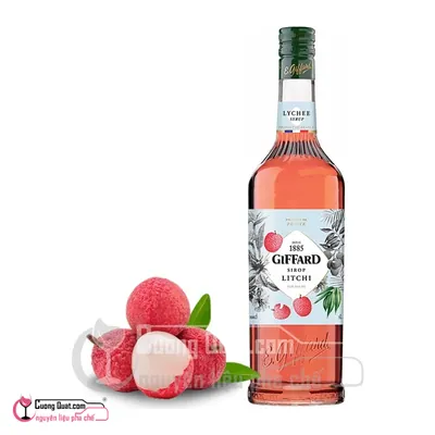 Siro Giffard Vải 1L, Chai 1L, thùng 6
