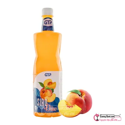 Siro GTP Đào 1.3kg, Chai 1.3kg, thùng 12
