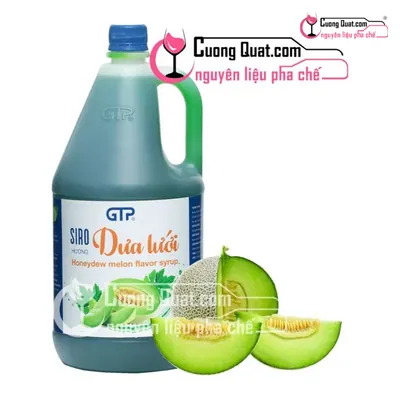 Siro GTP Dưa Lưới 2.5kg, Chai 2.5kg, thùng 6
