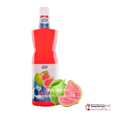 Siro GTP Ổi Hồng 1.3kg, Chai 1.3kg, thùng 12
