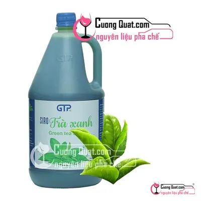 Siro GTP Trà Xanh 2.5kg, Chai 2.5kg, thùng 6