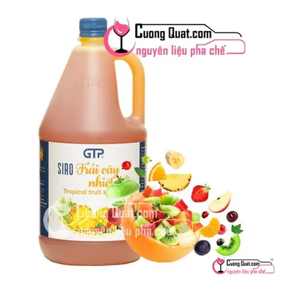 Siro GTP Trái Cây 2.5kg, Chai 2.5kg, thùng 6