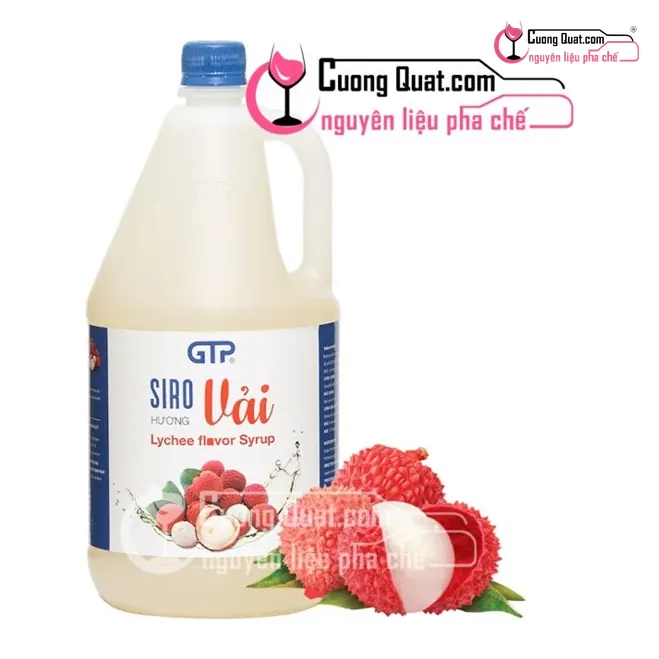 Siro GTP Vải 2.5kg, Chai 2.5kg, thùng 6
