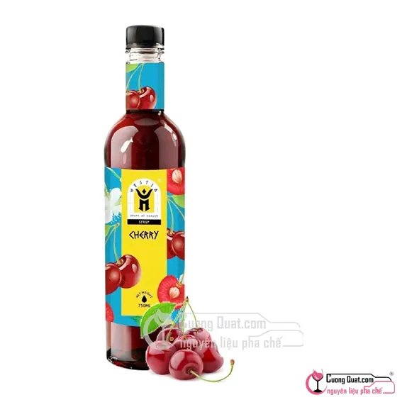 Siro Hestia Cherry 750ml, Chai 750ml, thùng 12