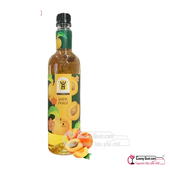 Siro Hestia Đào Trắng 750ml, Chai 750ml, thùng 12