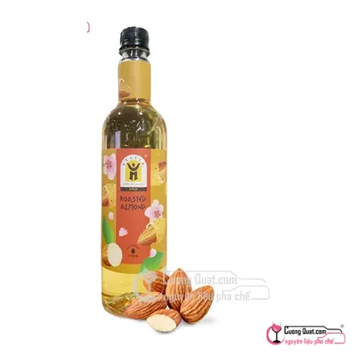 Siro Hestia Hạnh Nhân Rang 750ml, Chai 750ml, thùng 12
