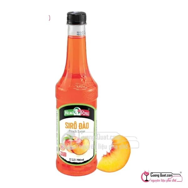 Siro Mama 700ml Đào, Chai 700ml, thùng 12