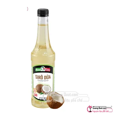 Siro Mama 700ml Dừa, Chai 700ml, thùng 12