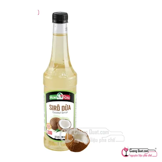 Siro Mama 700ml Dừa, Chai 700ml, thùng 12