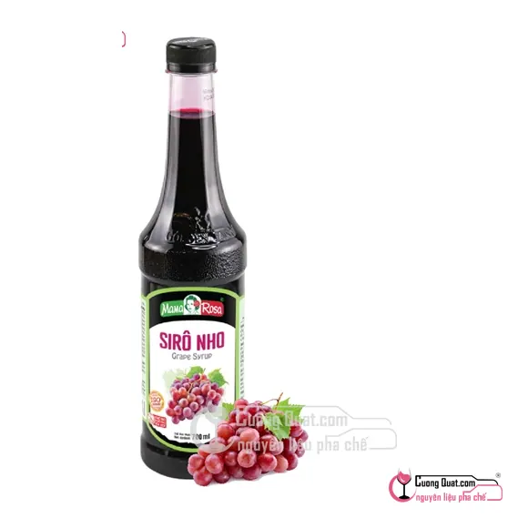 Siro Mama 700ml Nho, Chai 700ml, thùng 12