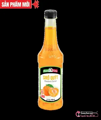 Siro Mama 700ml Quýt, Chai 700ml, thùng 12