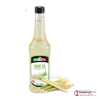 Siro Mama 700ml Sả, Chai 700ml, thùng 12