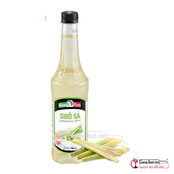Siro Mama 700ml Sả, Chai 700ml, thùng 12
