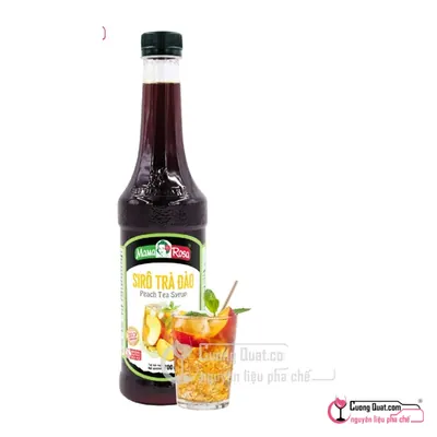 Siro Mama 700ml Trà Đào, Chai 700ml, thùng 12
