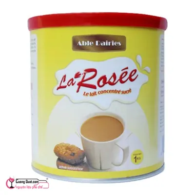 Sữa Đặc Nắp Đục La Rosee 1kg, Hộp 1kg, thùng 24