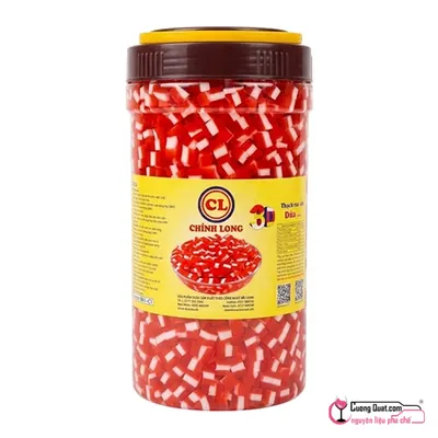 Thạch Chính Long 3D Dâu 2.3kg, Hộp 2.3kg, thùng 6